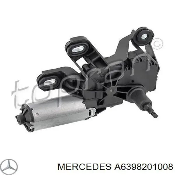 Comprar A6398201008 Mercedes Motor limpiaparabrisas, trasera