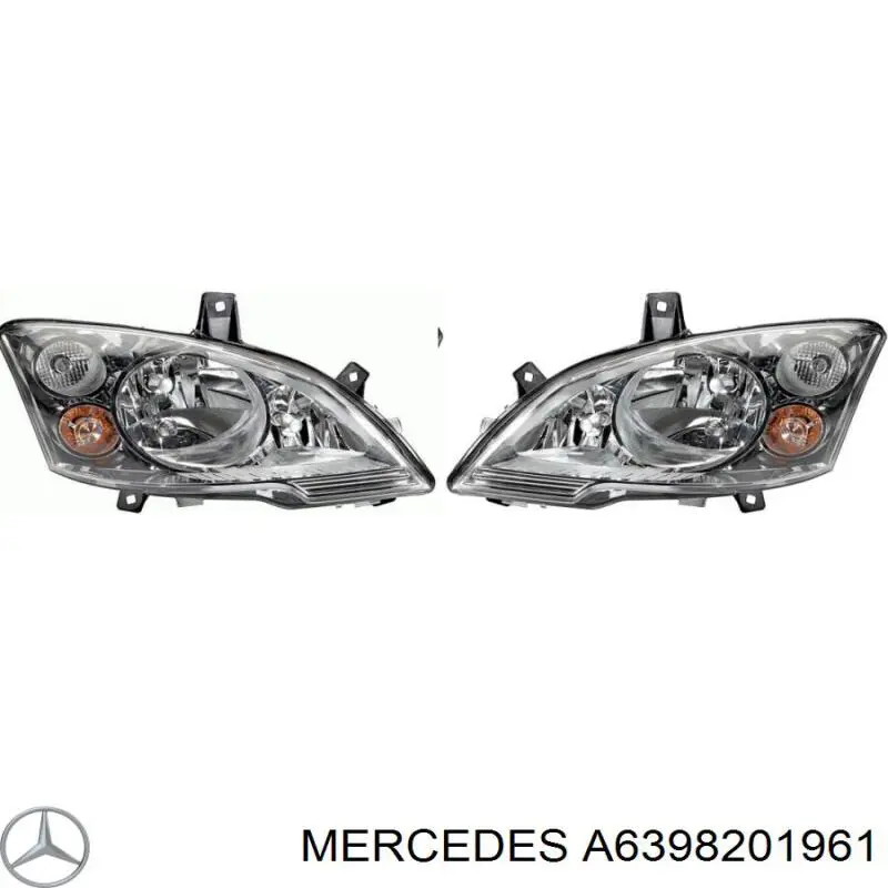 A6398201961 Mercedes Luz derecha