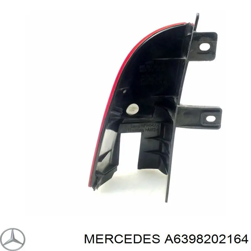 6398202164 Mercedes piloto posterior derecho superior