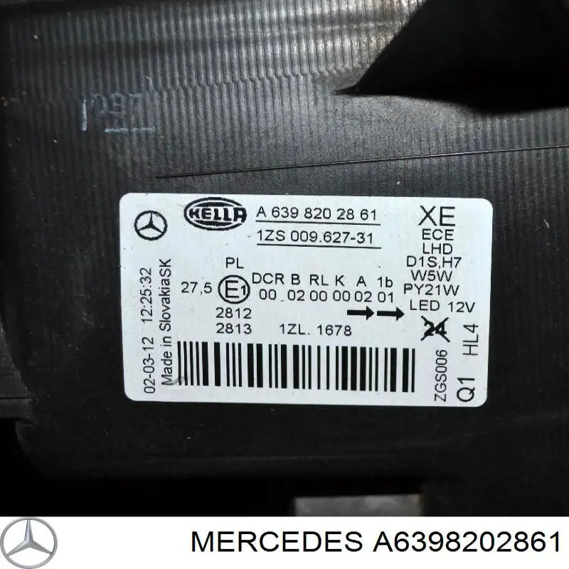 Faro Mercedes A6398202861 precio, desde 430,27 EUR