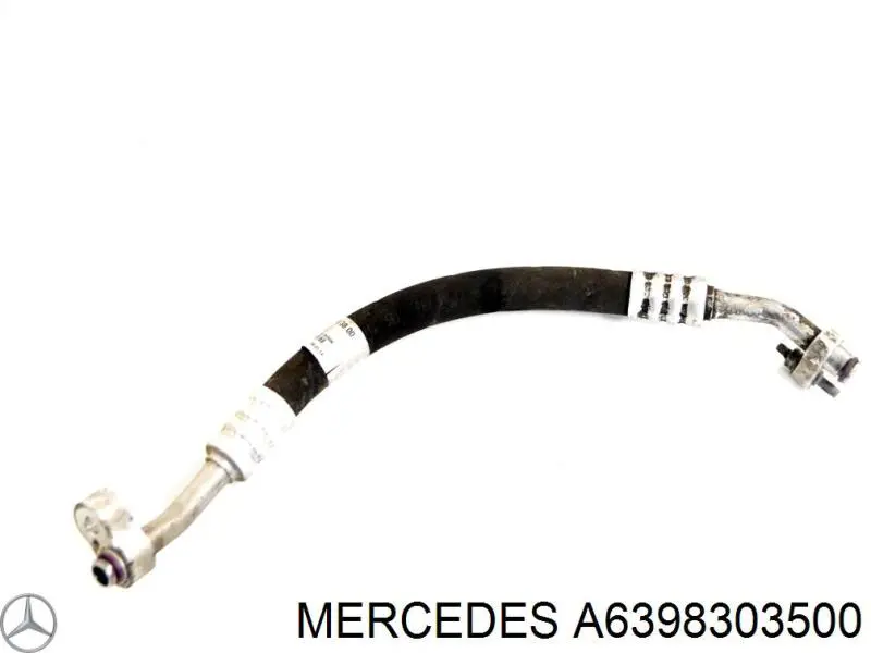 A6398303500 Mercedes tubería de baja / alta presión, aire acondicionado, de evaporador a compresor