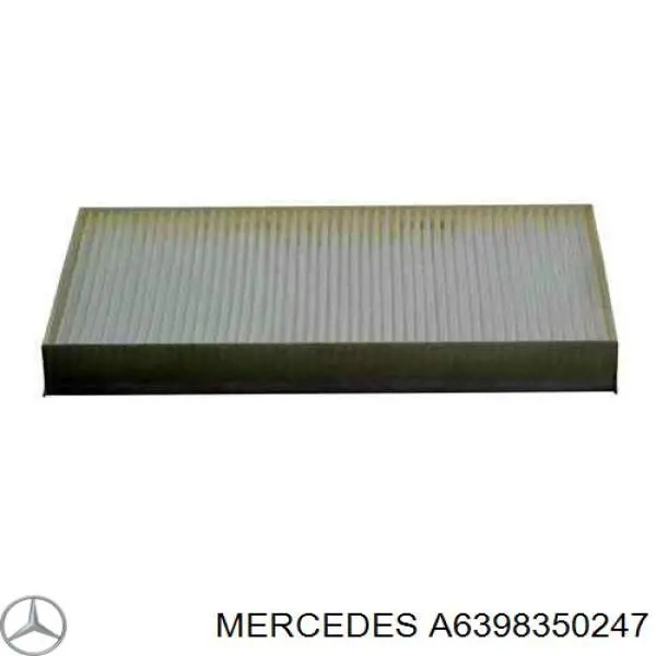 Filtro de cabina Mercedes A6398350247 precio, desde 8,79 EUR