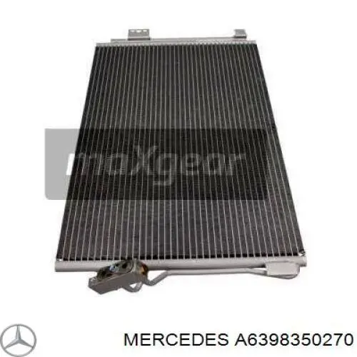 A6398350270 Mercedes condensador aire acondicionado
