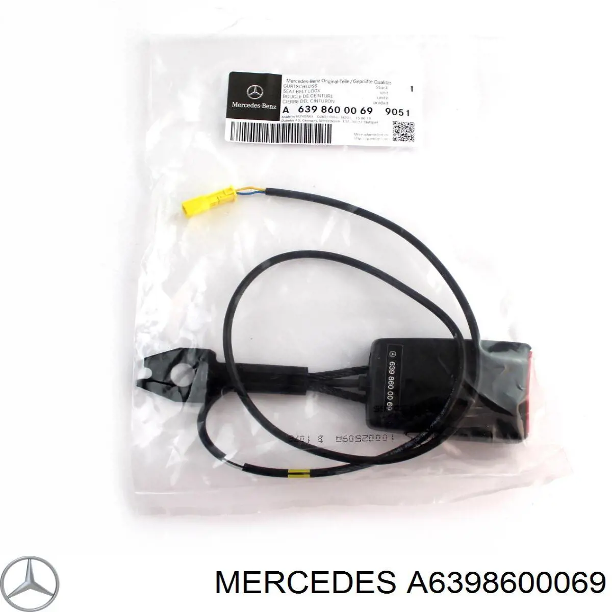 Palanca de bloqueo del cinturón de seguridad delantero izquierdo Mercedes A6398600069 precio, desde 67,17 EUR