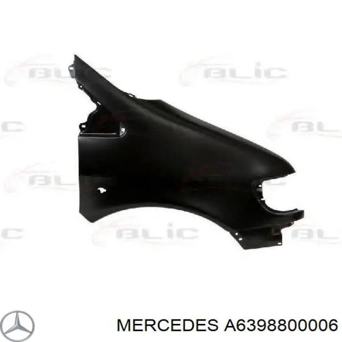 Aleta delantera izquierda Mercedes A6398800006 precio, desde 226,56 EUR