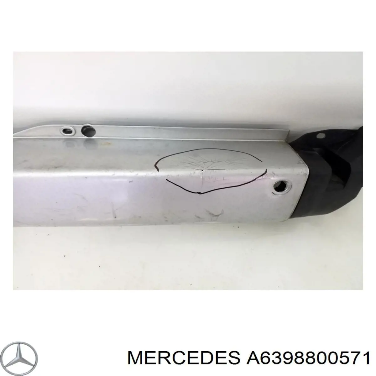 A6398800571 Mercedes parachoques trasero