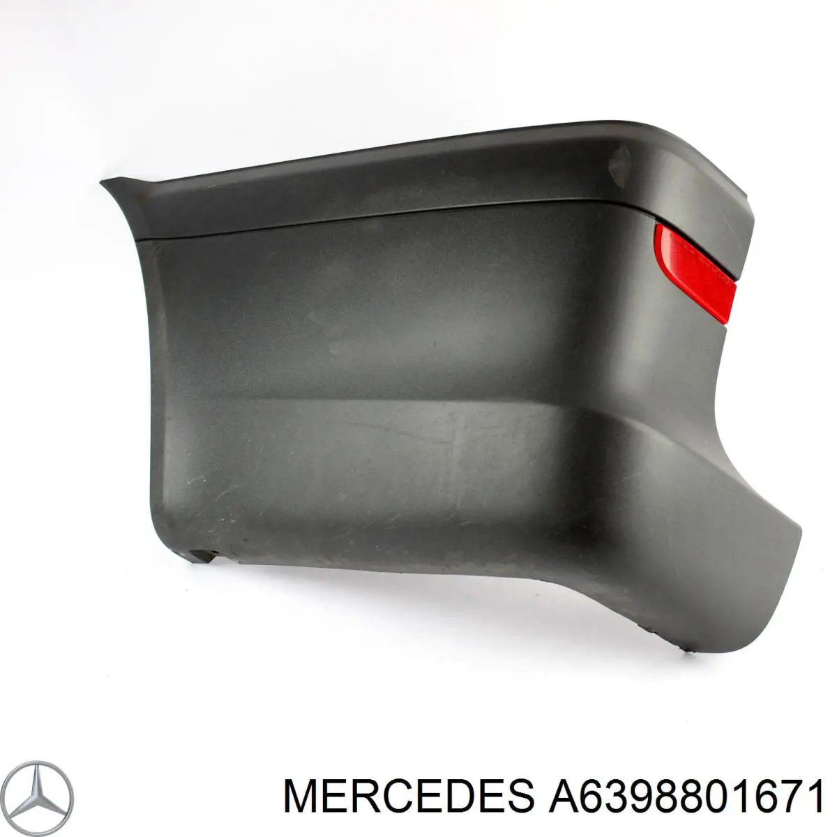 A6398801671 Mercedes Parachoques trasero, parte izquierda