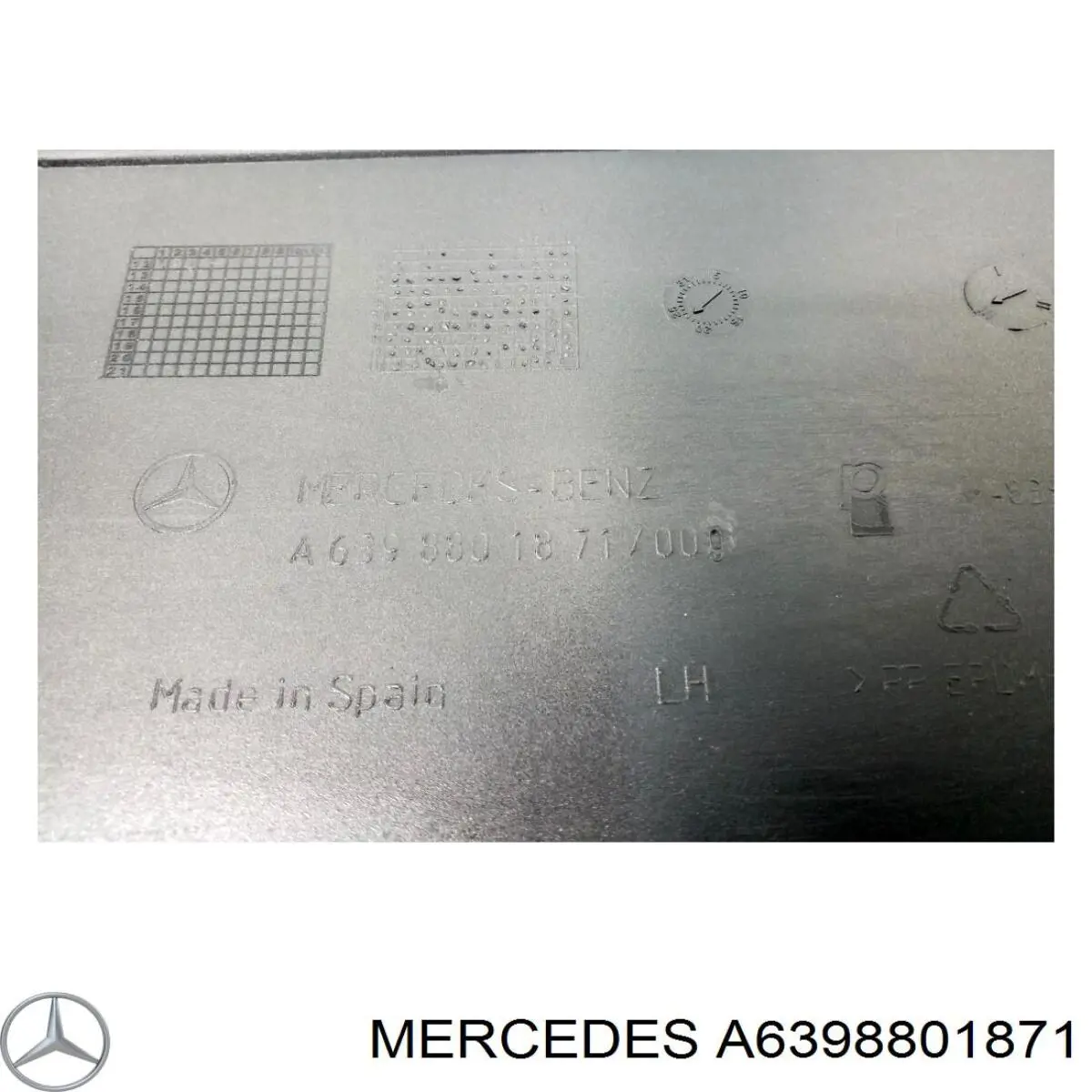 Paragolpes trasero, parte izquierda Prasco ME9091174