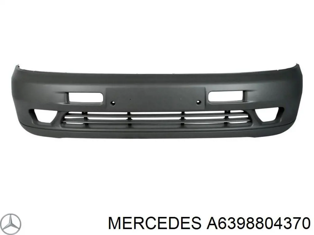 A6398804370 Mercedes parachoques delantero