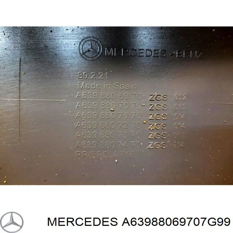 Parachoques delantero Mercedes A63988069707G99 precio, desde 202,30 EUR