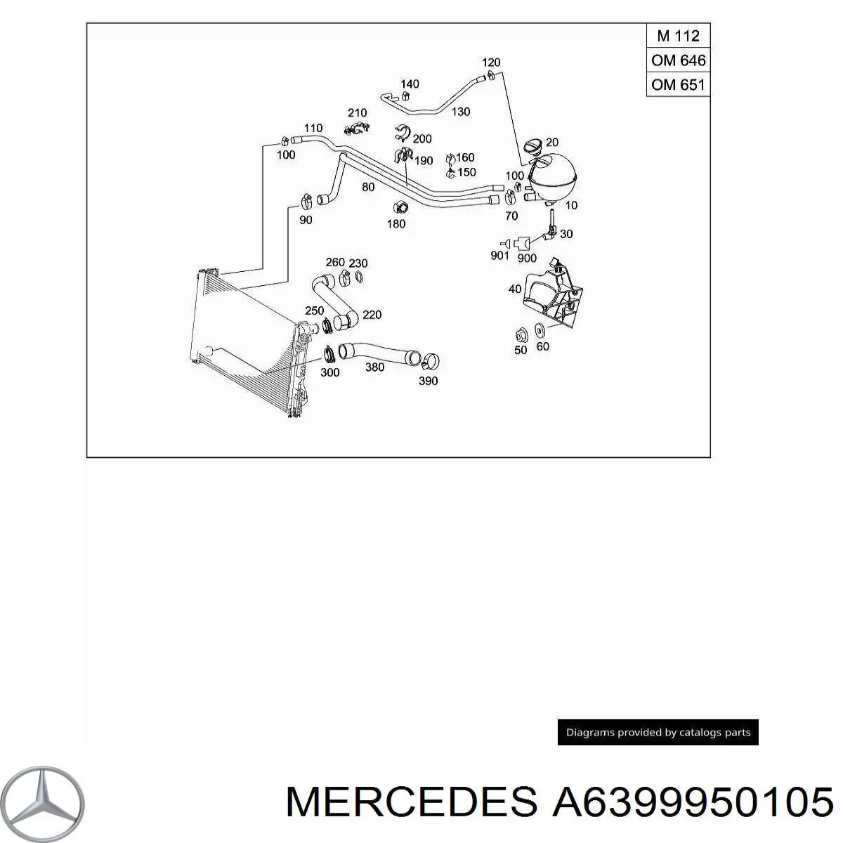  Mercedes A6399950105 precio, desde 14,37 EUR