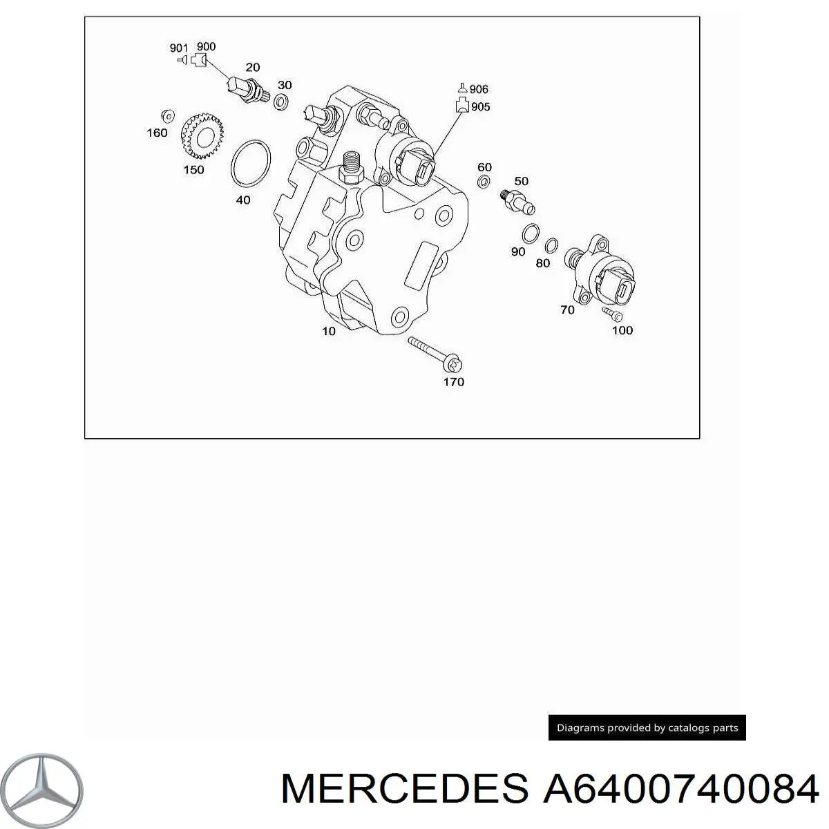 Comprar A6400740084 Mercedes Válvula reguladora de presión del sistema common rail