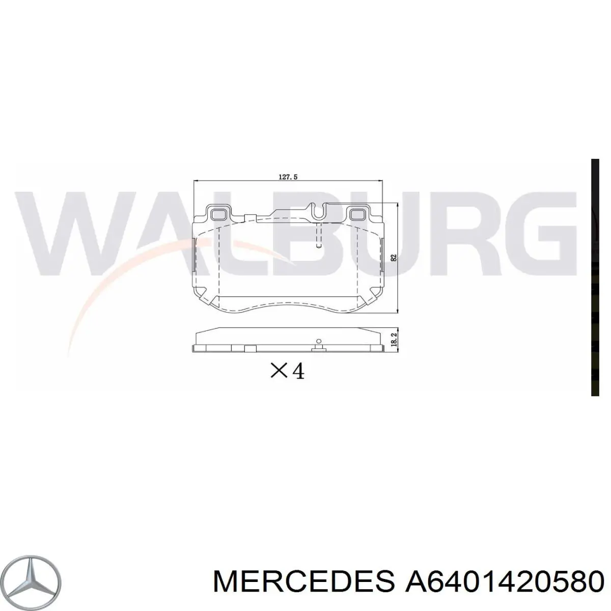 A6401420580 Mercedes Junta colector joint