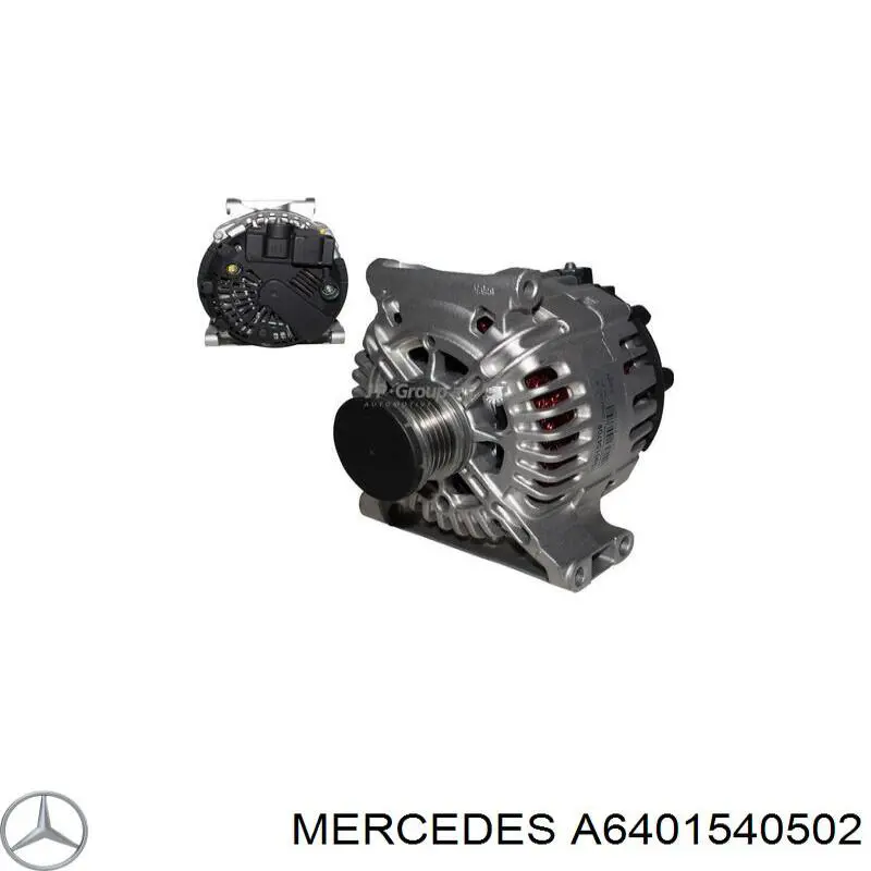 Alternador del motor Mercedes A6401540502 precio, desde 138,85 EUR
