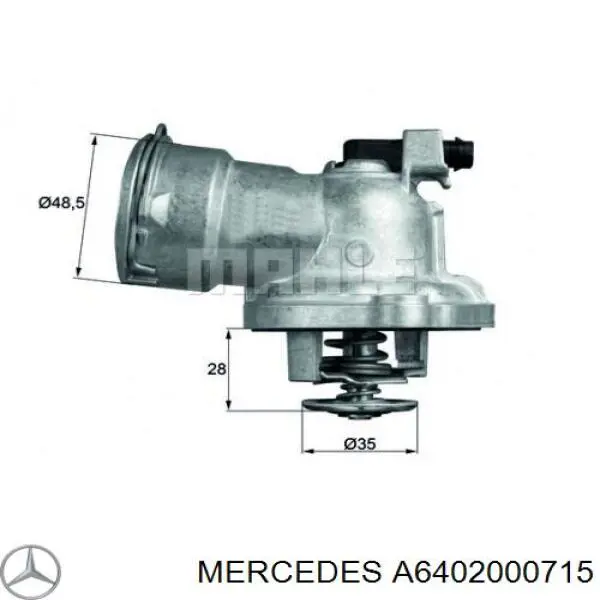 Carcasa del termostato Mercedes A6402000715 precio, desde 64,49 EUR