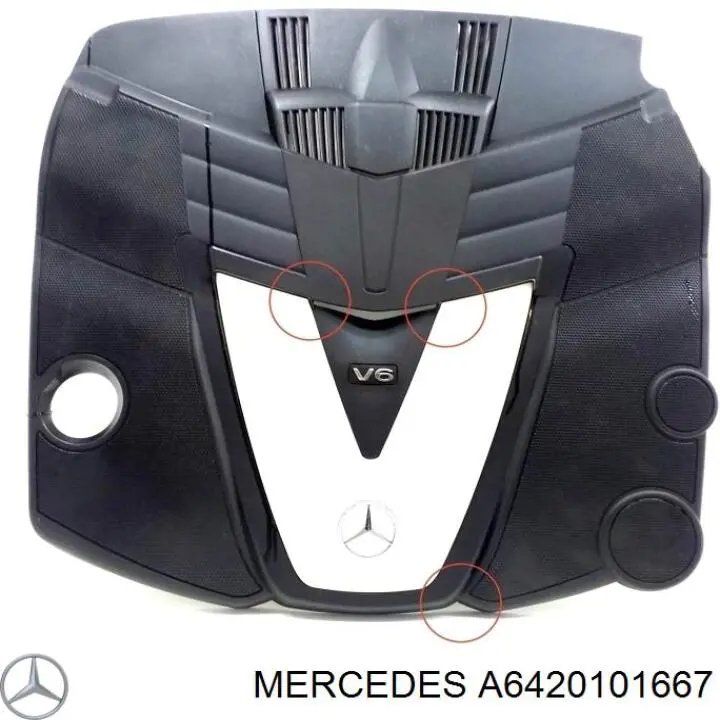 Tapa del motor decorativa para Mercedes R (W251)