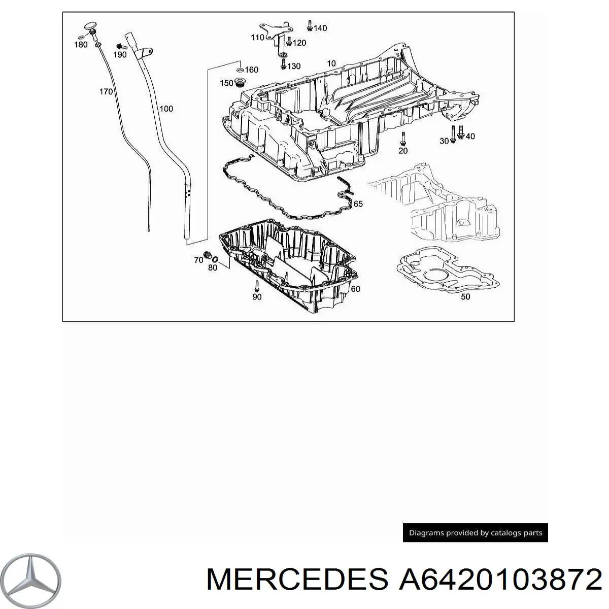 Varilla del nivel de aceite Mercedes A6420103872 precio, desde 27,95 EUR