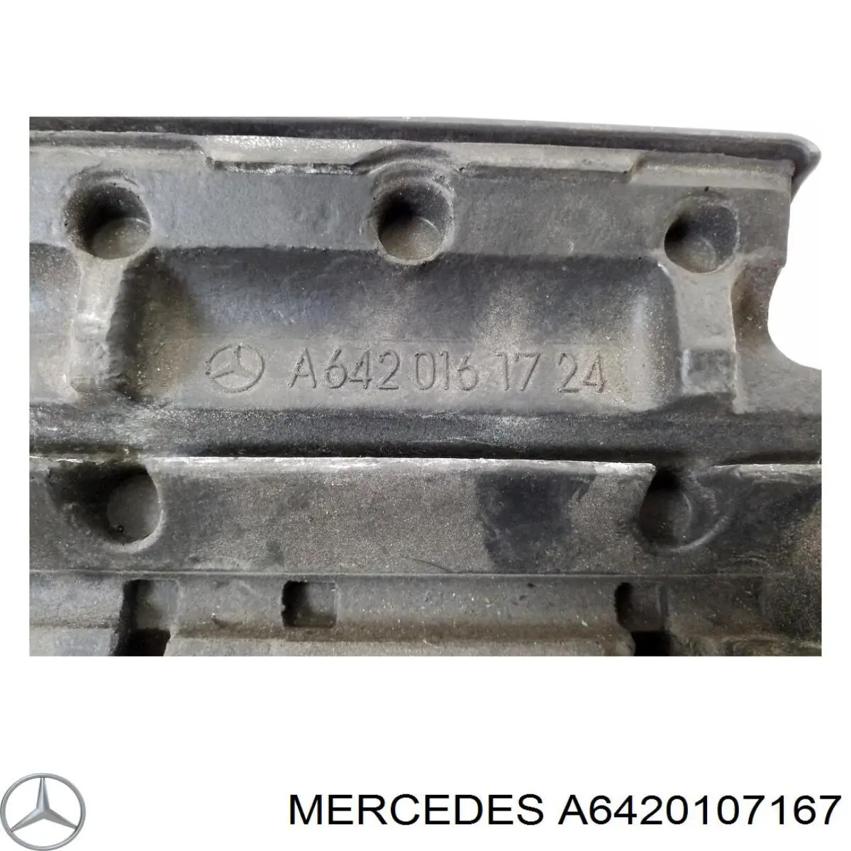 A6420107167 Mercedes cubierta de motor decorativa