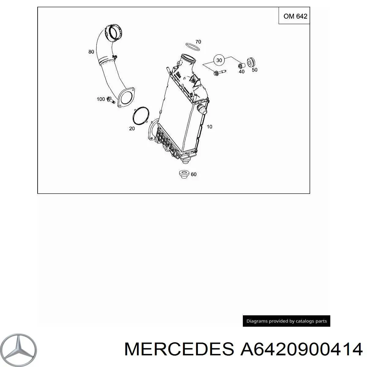 Radiador de aire de admisión Mercedes A6420900414 precio, desde 302,02 EUR