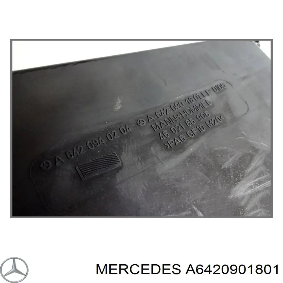 A6420901801 Mercedes casco de filtro de aire