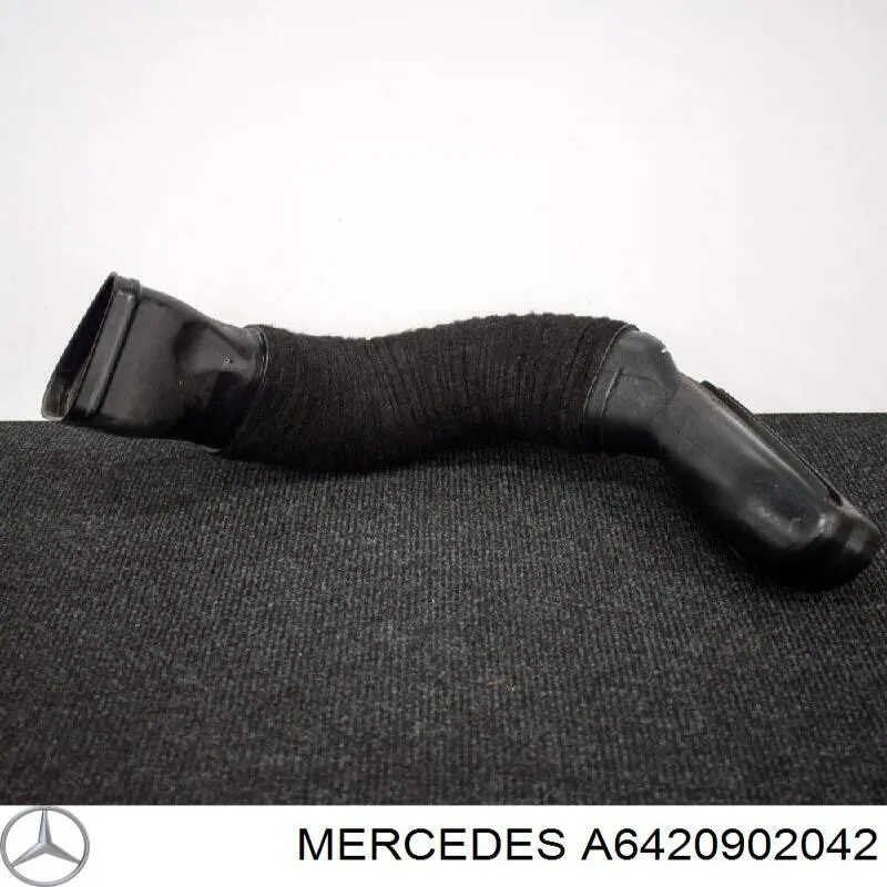 A6420902042 Mercedes tubo flexible de aspiración, entrada del filtro de aire