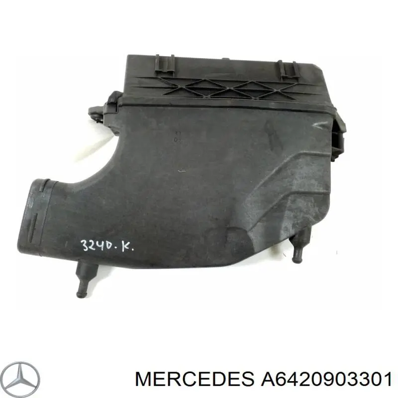 Casco de filtro de aire izquierdo para Mercedes ML/GLE (W164)