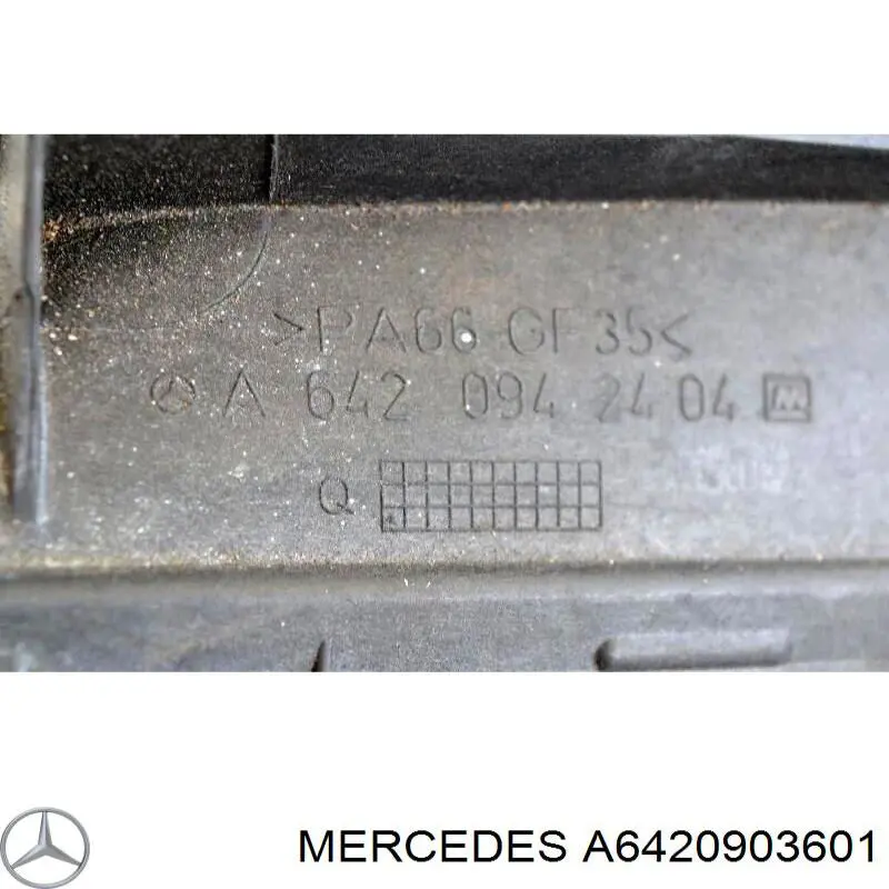 Caja del filtro de aire derecha Mercedes A6420903601 precio, desde 92,93 EUR