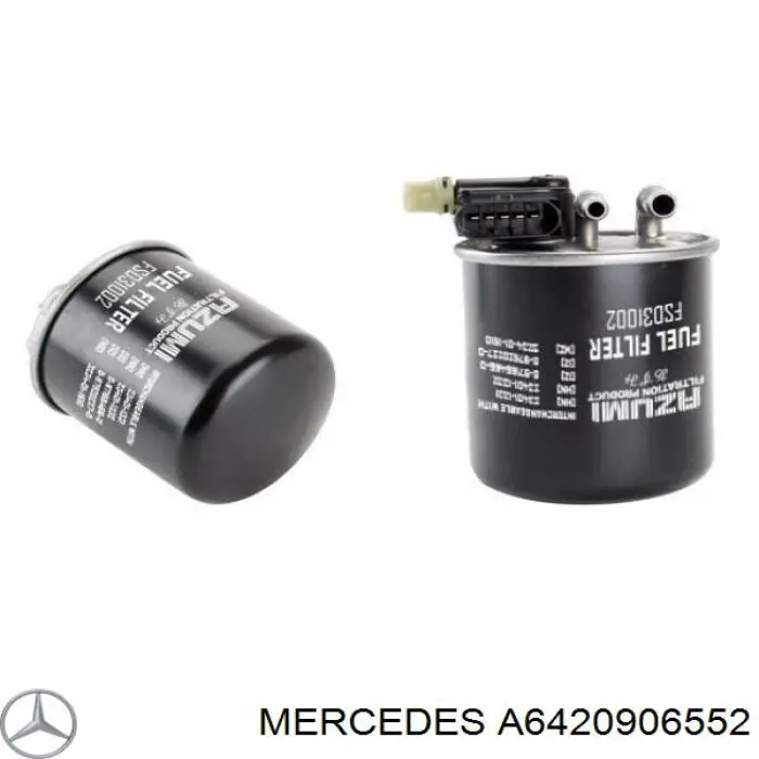 A6420906552 Mercedes filtro de combustible