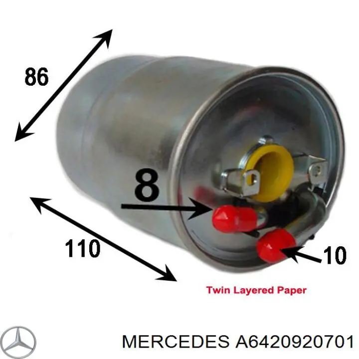 A6420920701 Mercedes filtro combustible