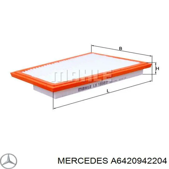 Comprar A6420942204 Mercedes Filtro de aire