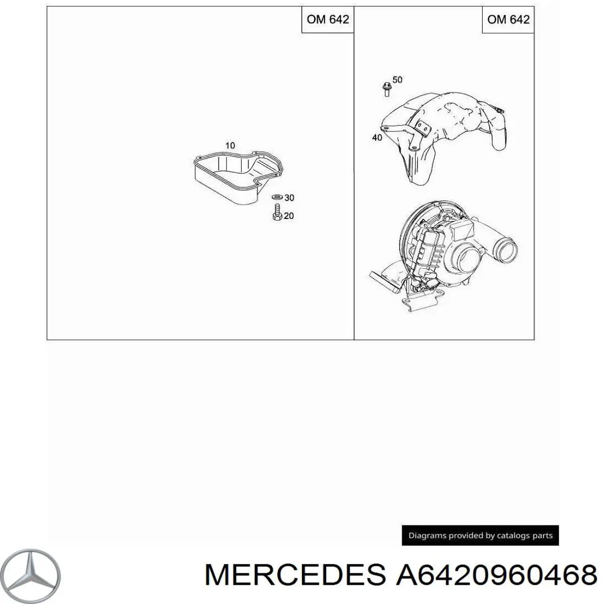 Comprar A6420960468 Mercedes Pantalla térmica de la turbina