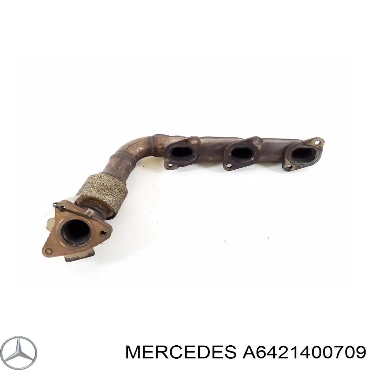 6421400761 Mercedes Colector de escape izquierdo
