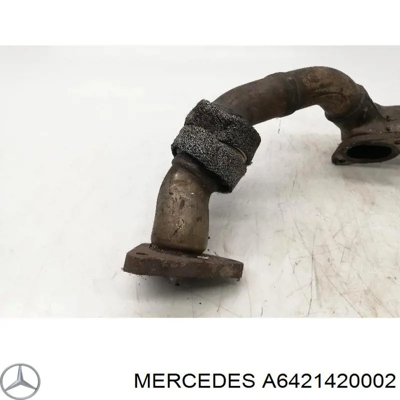 A6421420002 Mercedes colector de escape, derecha