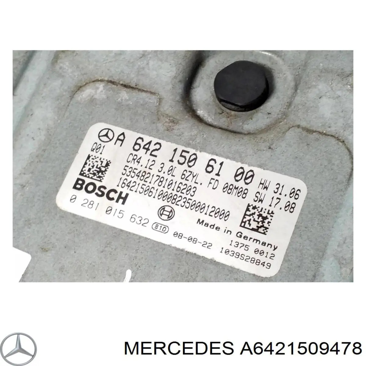 Centralina Del Motor / Modulo De control Del Motor (ecu) para Mercedes ML/GLE (W164)