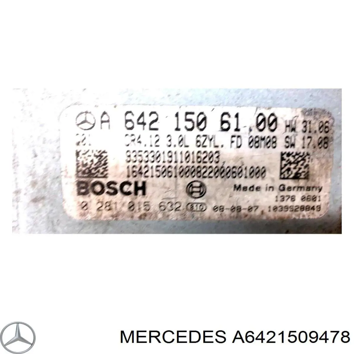 Unidad de control del motor  Mercedes A6421506100 precio, desde 238,13 EUR