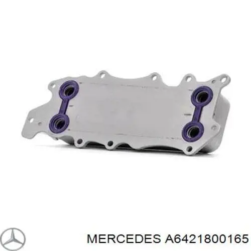 A6421800165 Mercedes radiador de aceite, bajo de filtro