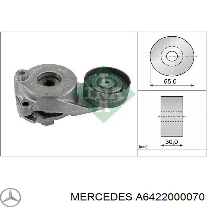 Comprar A6422000070 Mercedes Tensor de correa poli V 