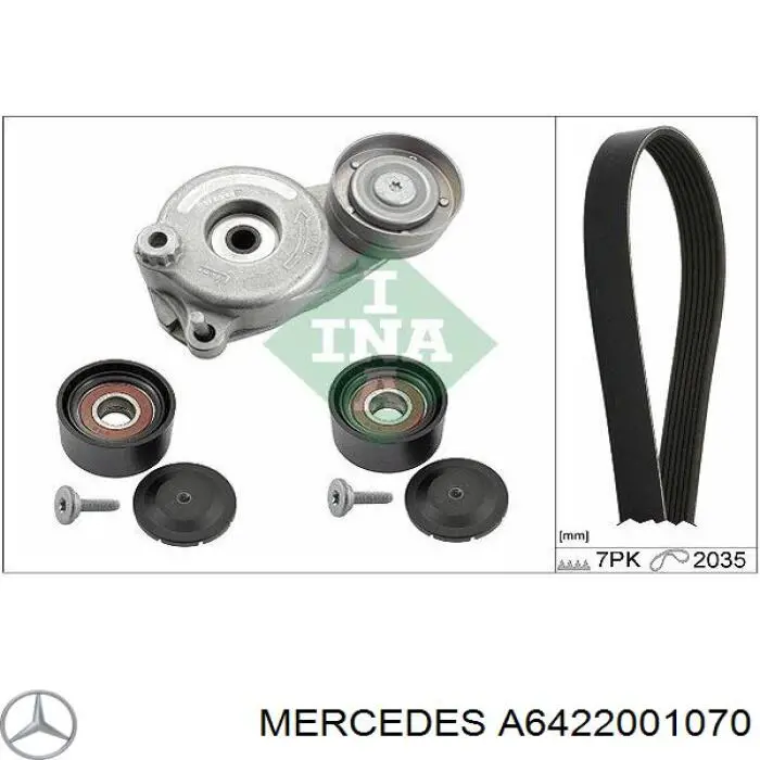 Polea inversión/guía, correa auxiliar servicios Mercedes A6422001070 precio, desde 11,34 EUR