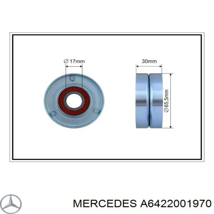 Comprar A6422001970 Mercedes Tensor de correa poli V 