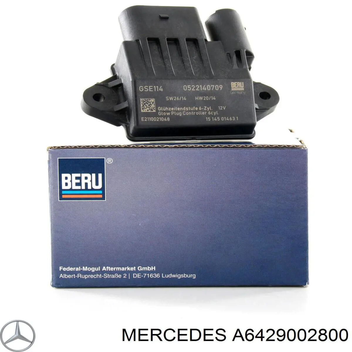 Relé de precalentamiento A6429002800 Mercedes