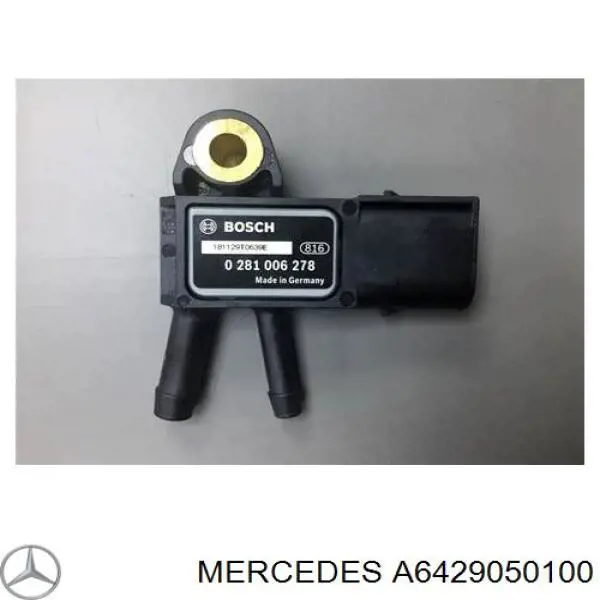 Sensor, presión gas de escape Mercedes A6429050100