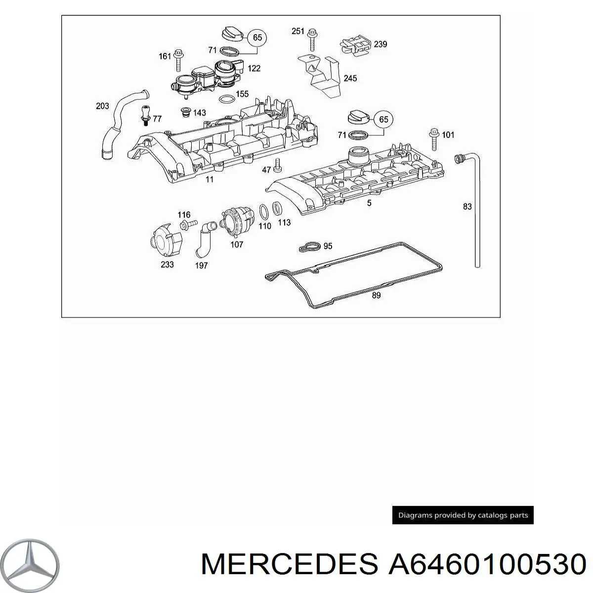 Tapa de la válvula Mercedes A6460101630 precio, desde 308,94 EUR