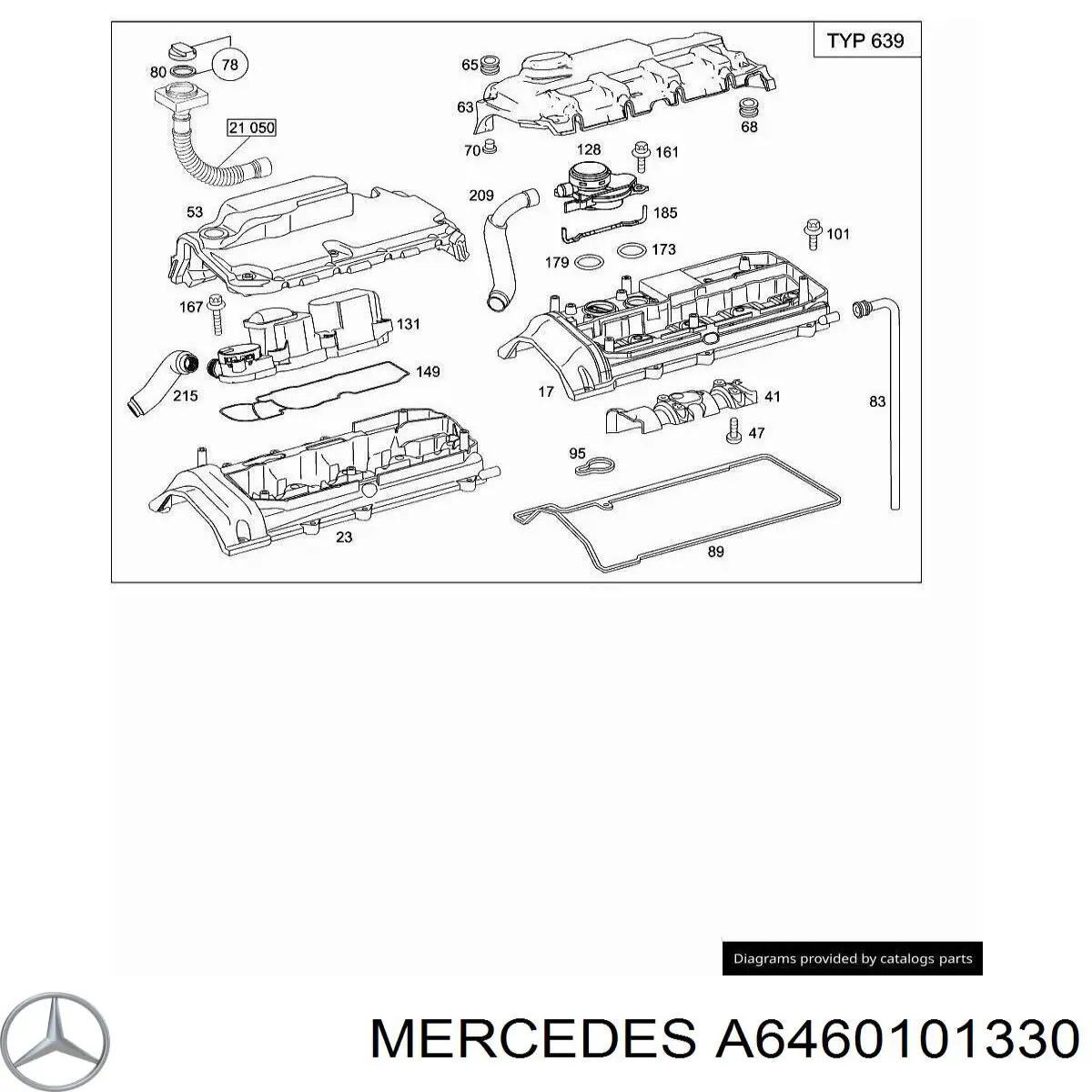 Tapa de la válvula Mercedes A6460100230 precio, desde 472,05 EUR