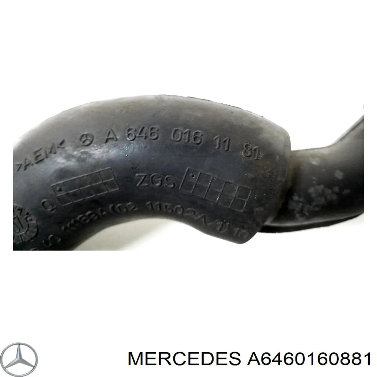 A6460160881 Mercedes tubo de ventilacion del carter (separador de aceite)