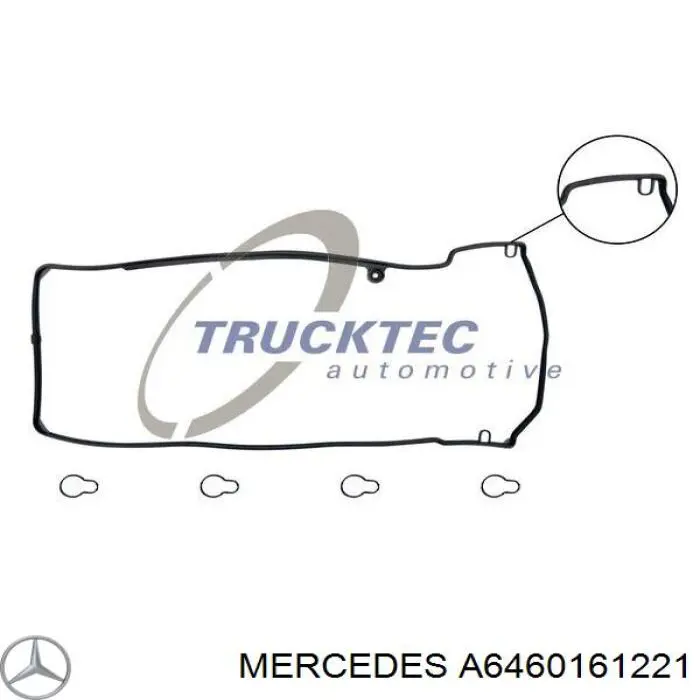 6460161221 Mercedes junta de la tapa de válvulas del motor