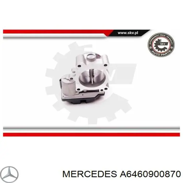 A6460900870 Mercedes cuerpo de mariposa completo