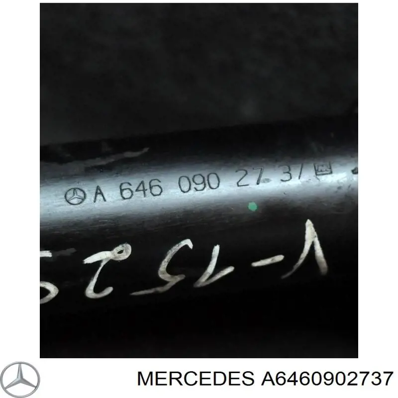 A6460902737 Mercedes tubo flexible de aspiración, cuerpo mariposa