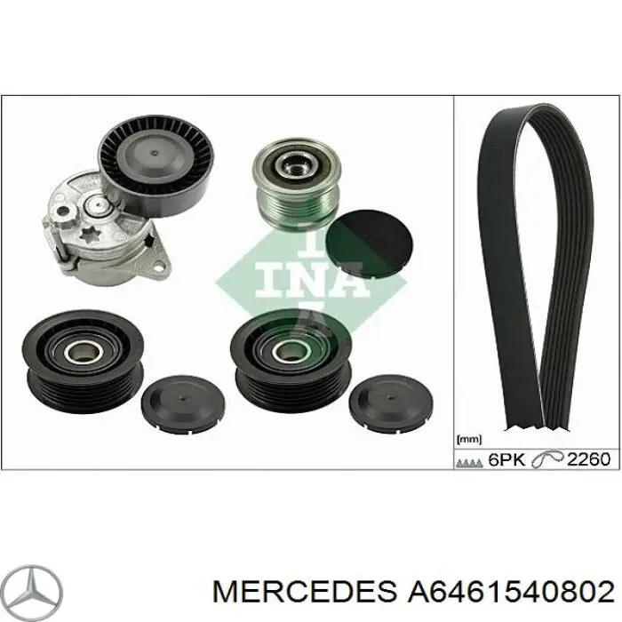 A6461540802 Mercedes alternador