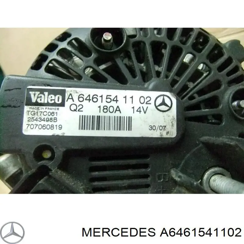 Alternador del motor Mercedes A6461541102 precio, desde 263,67 EUR