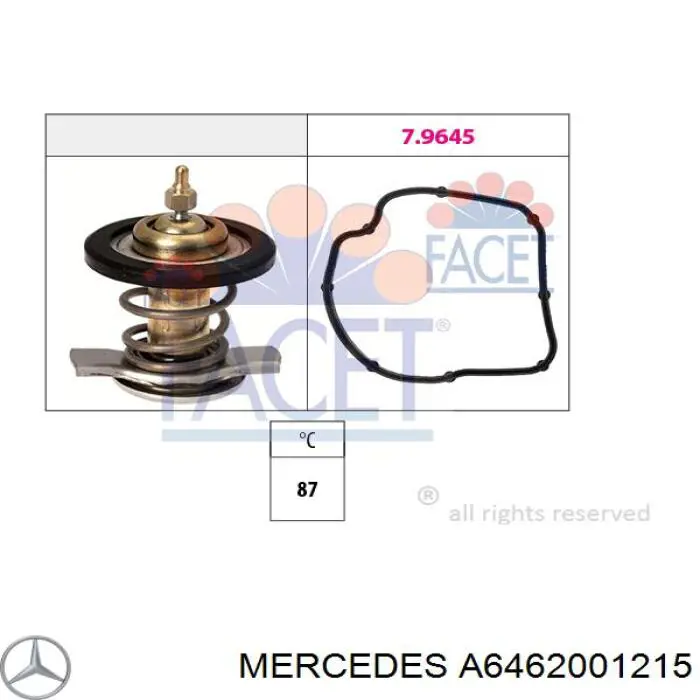 A6462001215 Mercedes termostato